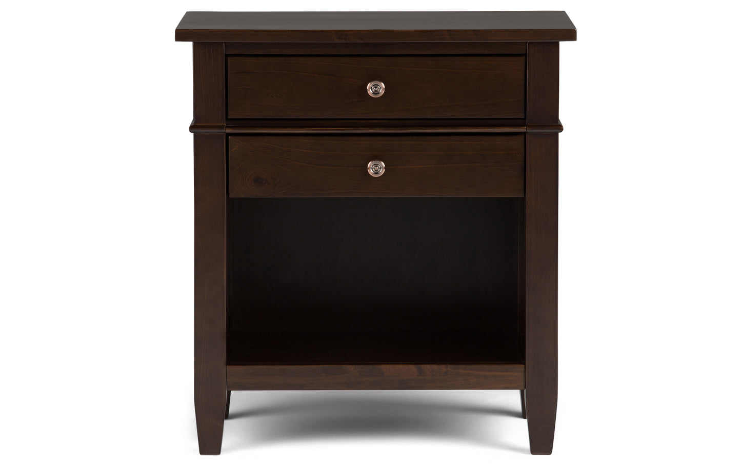 Brunette Brown | Carlton 24 inch Bedside Table (Set of 2)