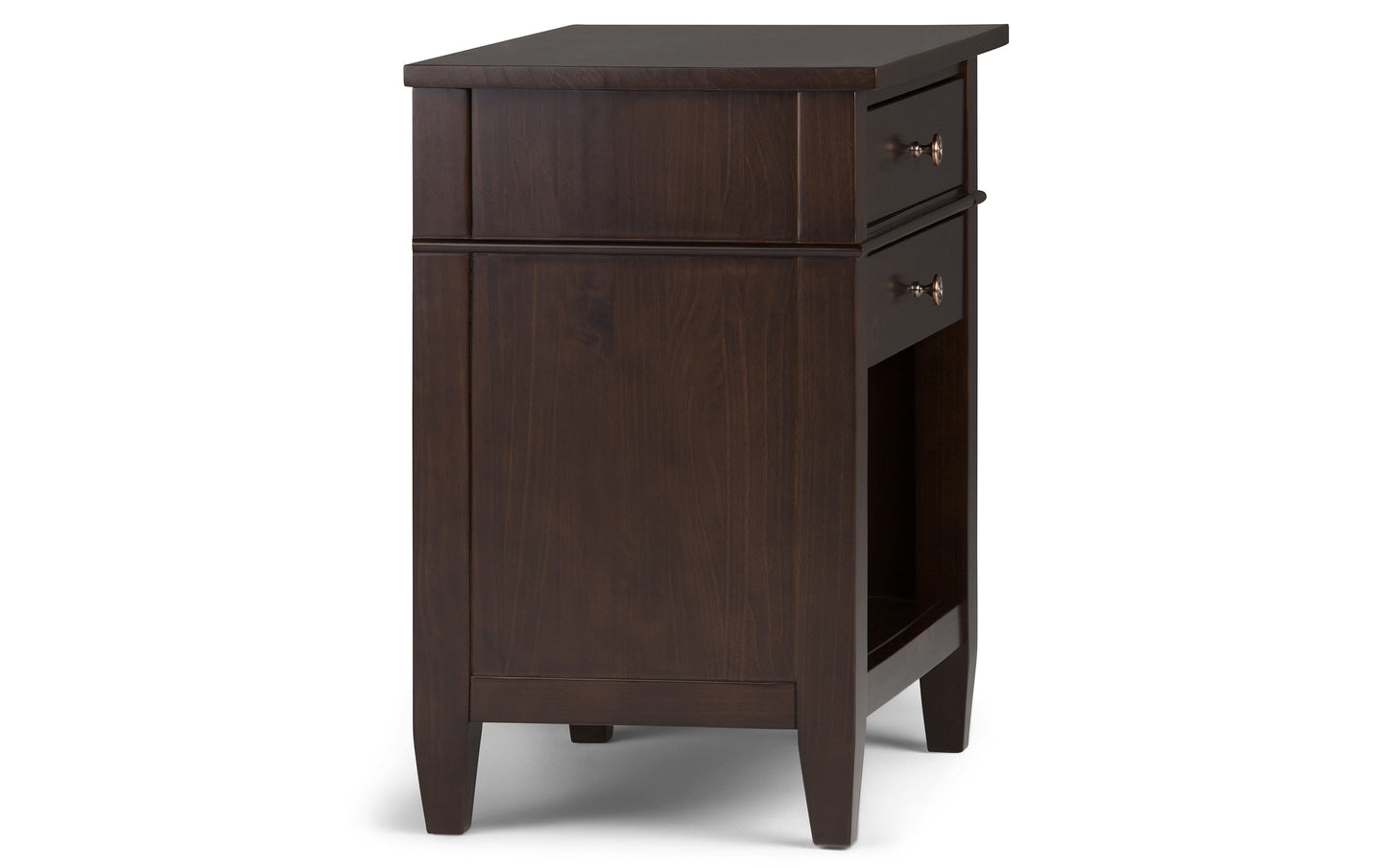 Brunette Brown | Carlton 24 inch Bedside Table (Set of 2)