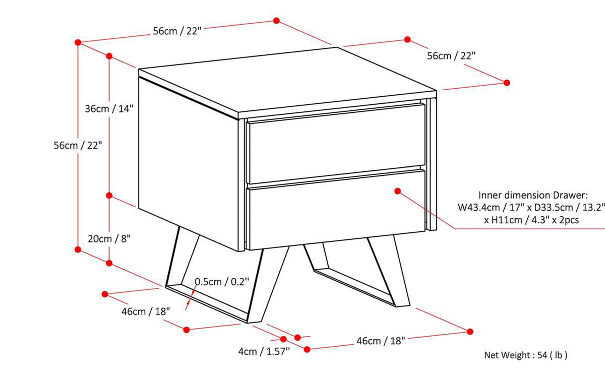 Refined Natural Mango |  Lowry Solid Acacia Side Table 