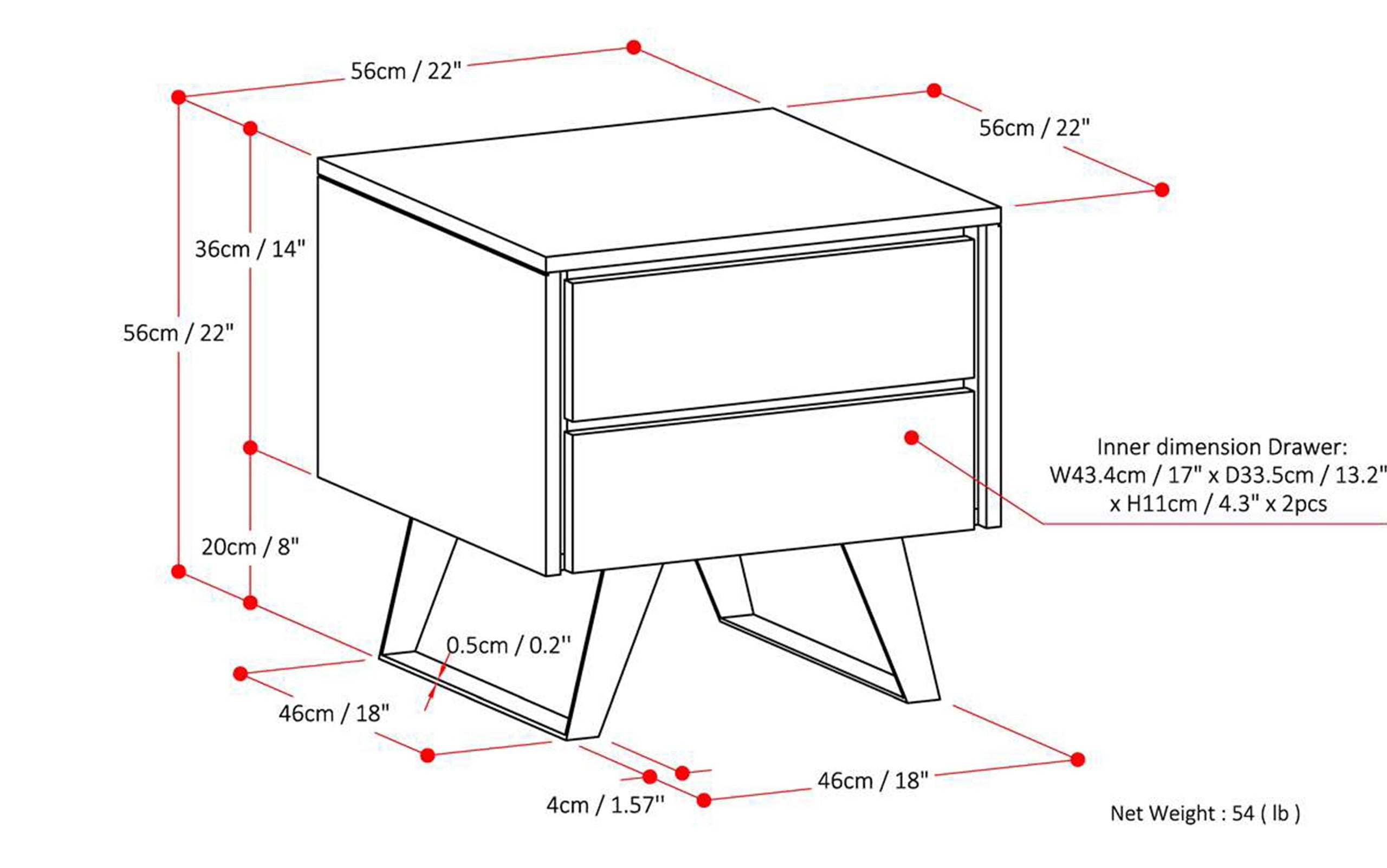 Refined Natural Mango |  Lowry Solid Acacia Side Table 