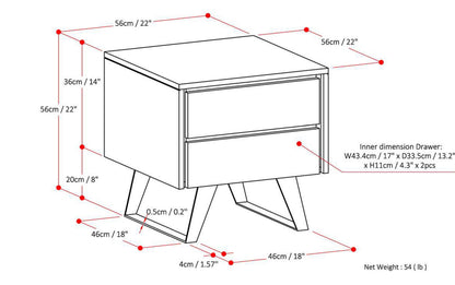 Refined Natural Mango |  Lowry Solid Acacia Side Table 