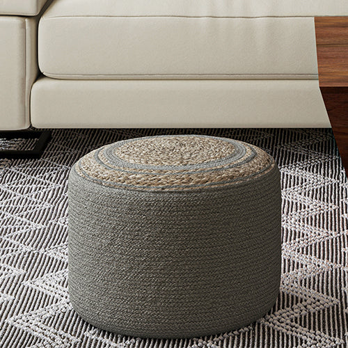 Cotton & Jute Poufs