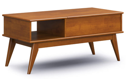 Teak Brown | Draper 48 inch Coffee Table with 22 inch End Tables (Set of 3)