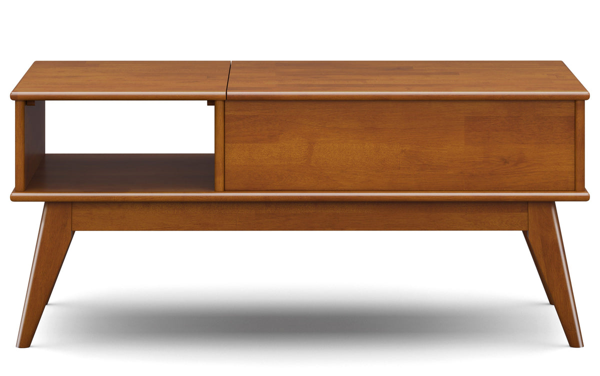 Teak Brown | Draper 48 inch Coffee Table with 22 inch End Tables (Set of 3)