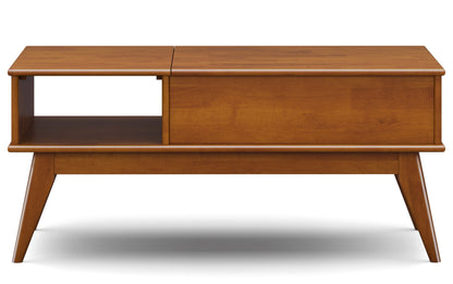 Teak Brown | Draper 48 inch Coffee Table with 22 inch End Tables (Set of 3)