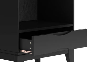 Black | Harper 60 inch Desk and 24 inch Bookcase