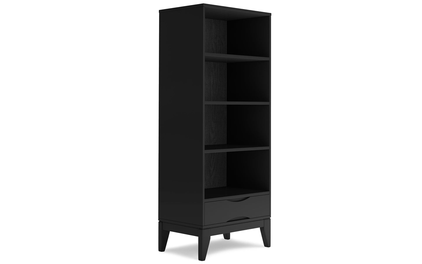 Black | Harper 60 inch Desk and 24 inch Bookcase