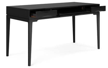 Black | Harper 60 inch Desk and 24 inch Bookcase