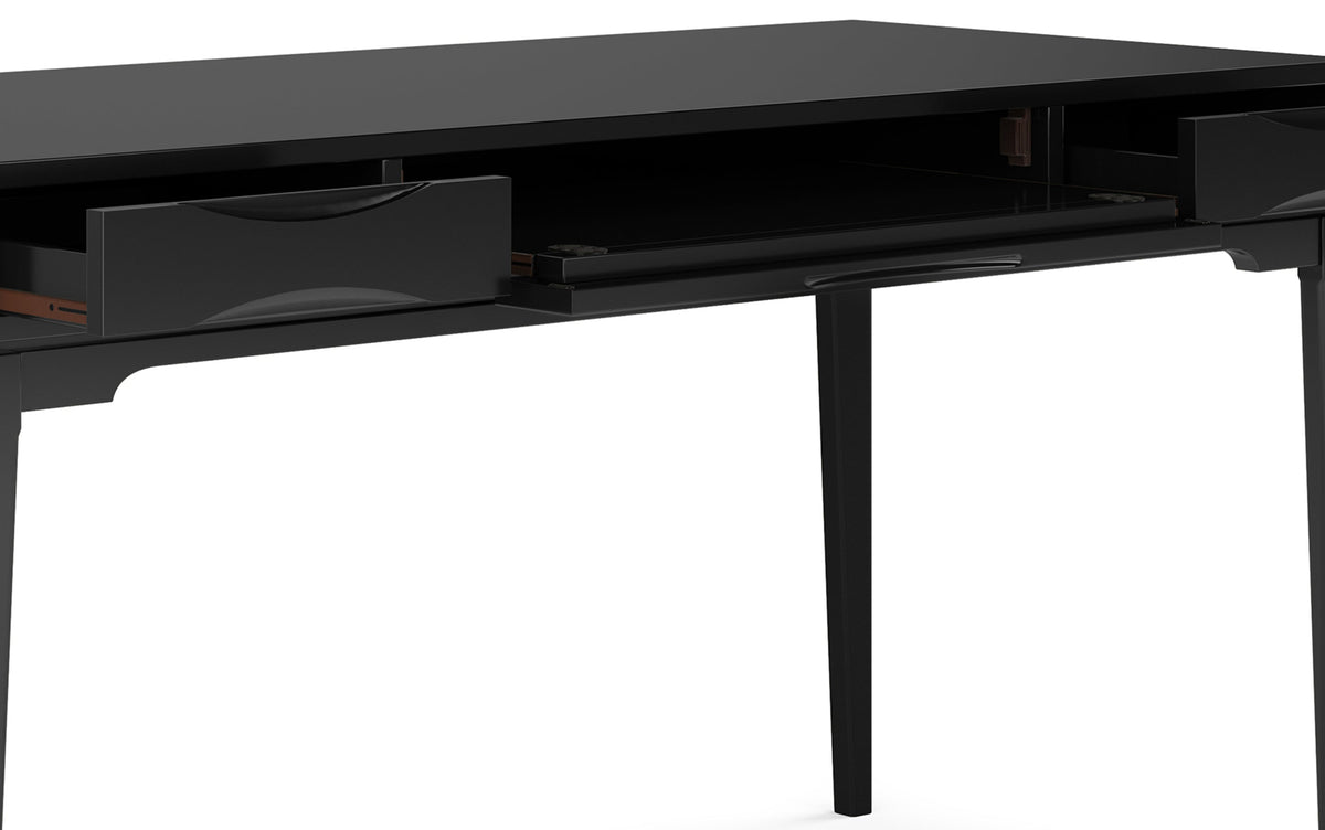 Black | Harper 60 inch Desk and 24 inch Bookcase
