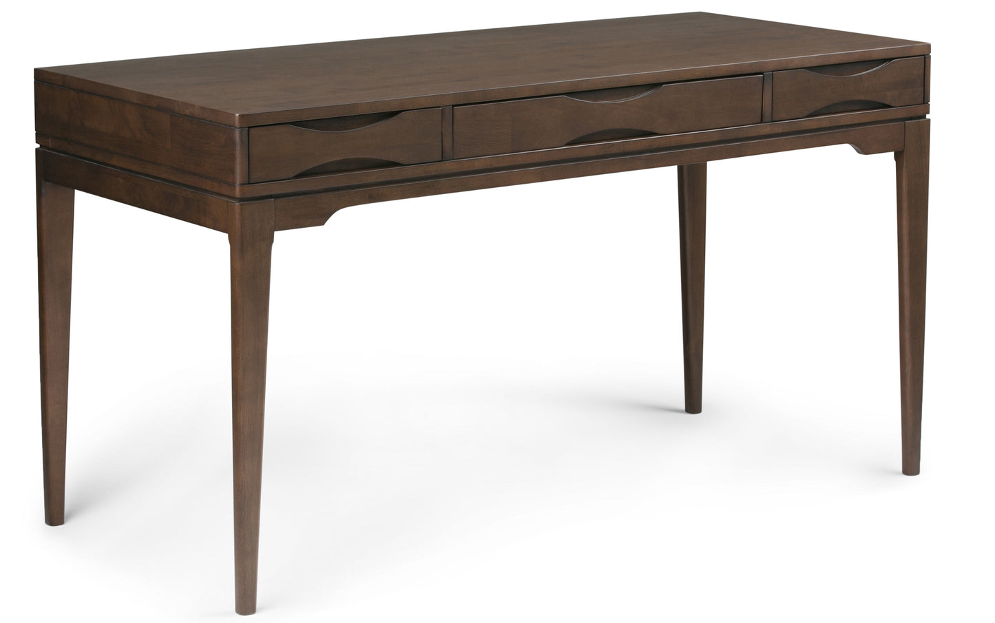 Walnut Brown | Harper 60 inch Desk and 24 inch Bookcase