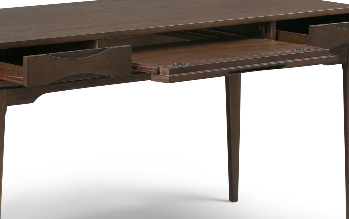 Walnut Brown | Harper 60 inch Desk and 24 inch Bookcase