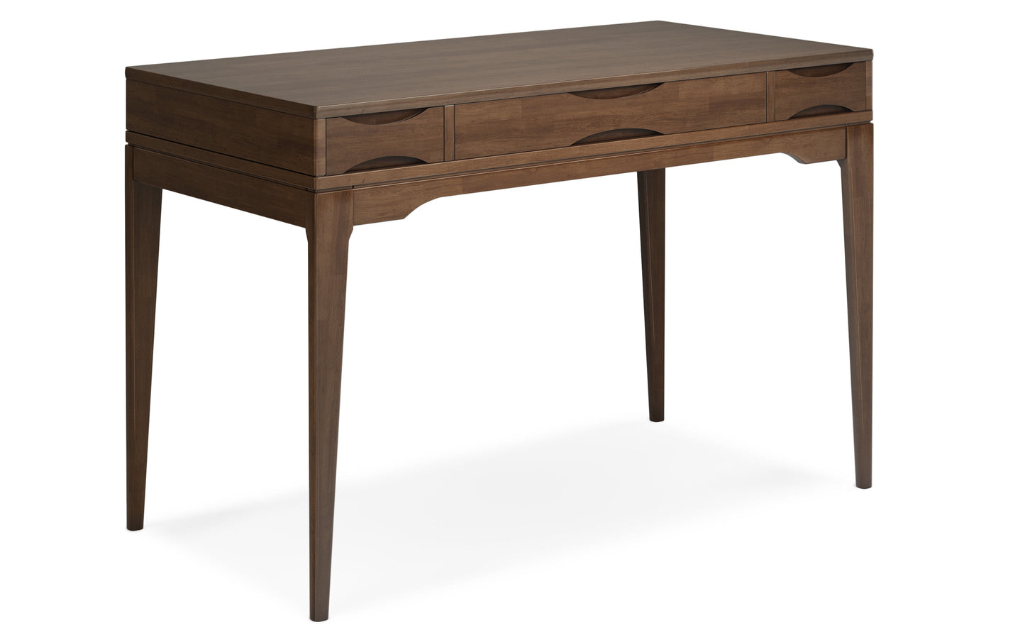 Walnut Brown | Harper 48 inch Desk and 24 inch Bookcase