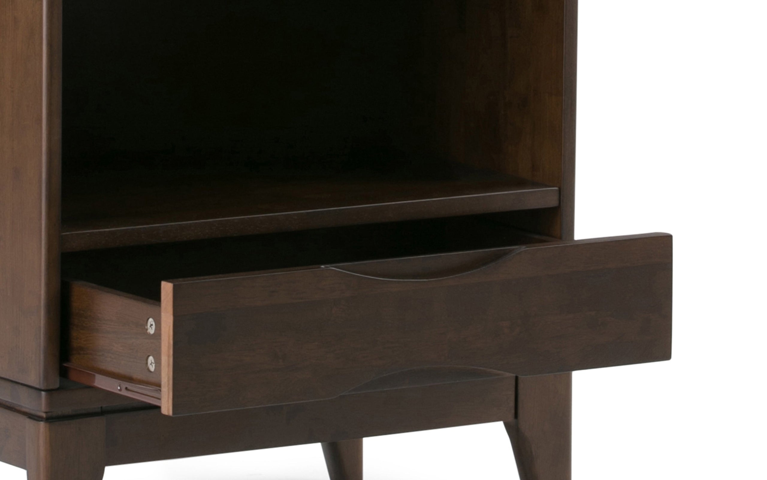 Walnut Brown | Harper 48 inch Desk and 24 inch Bookcase