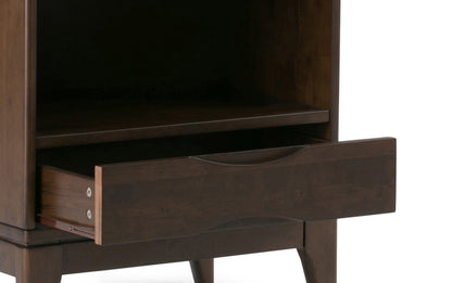 Walnut Brown | Harper 48 inch Desk and 24 inch Bookcase