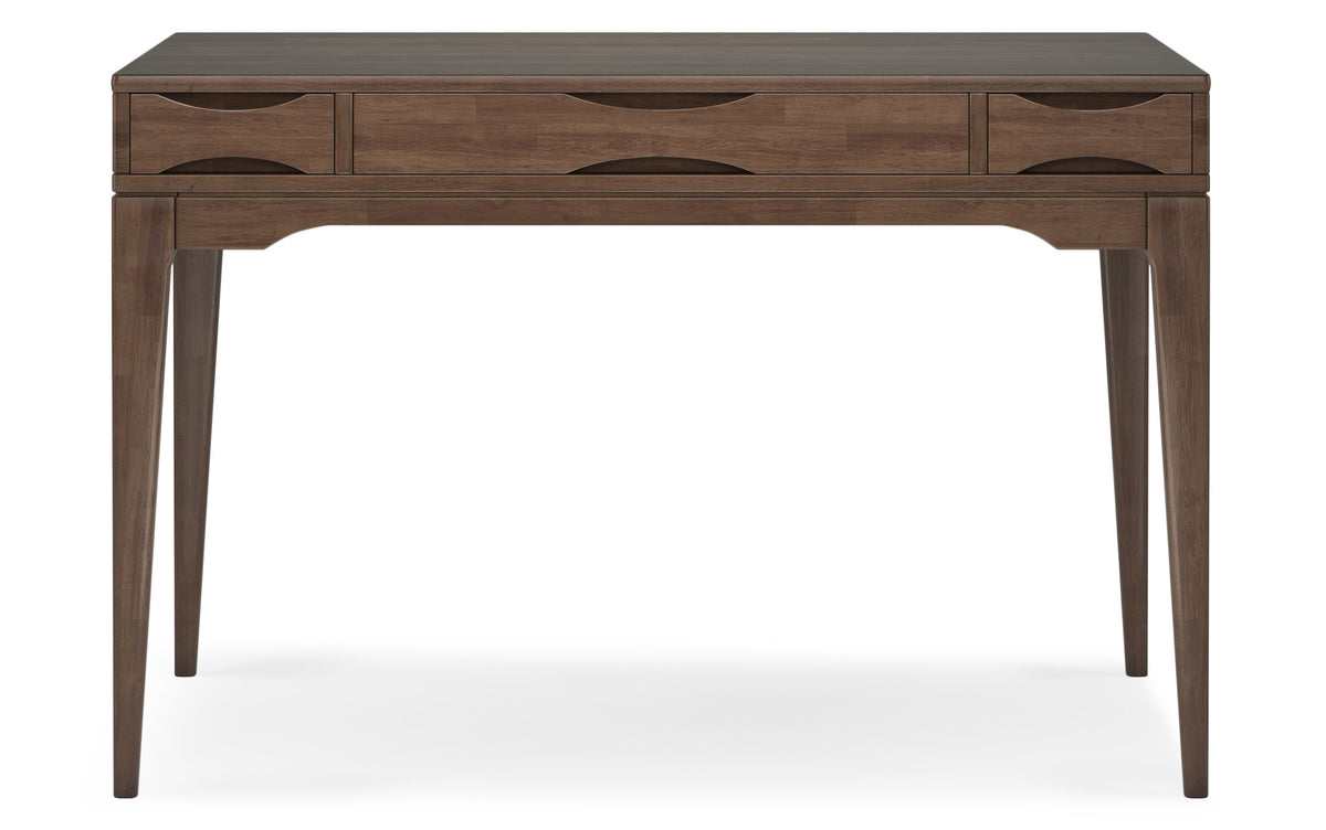 Walnut Brown | Harper 48 inch Desk and 24 inch Bookcase