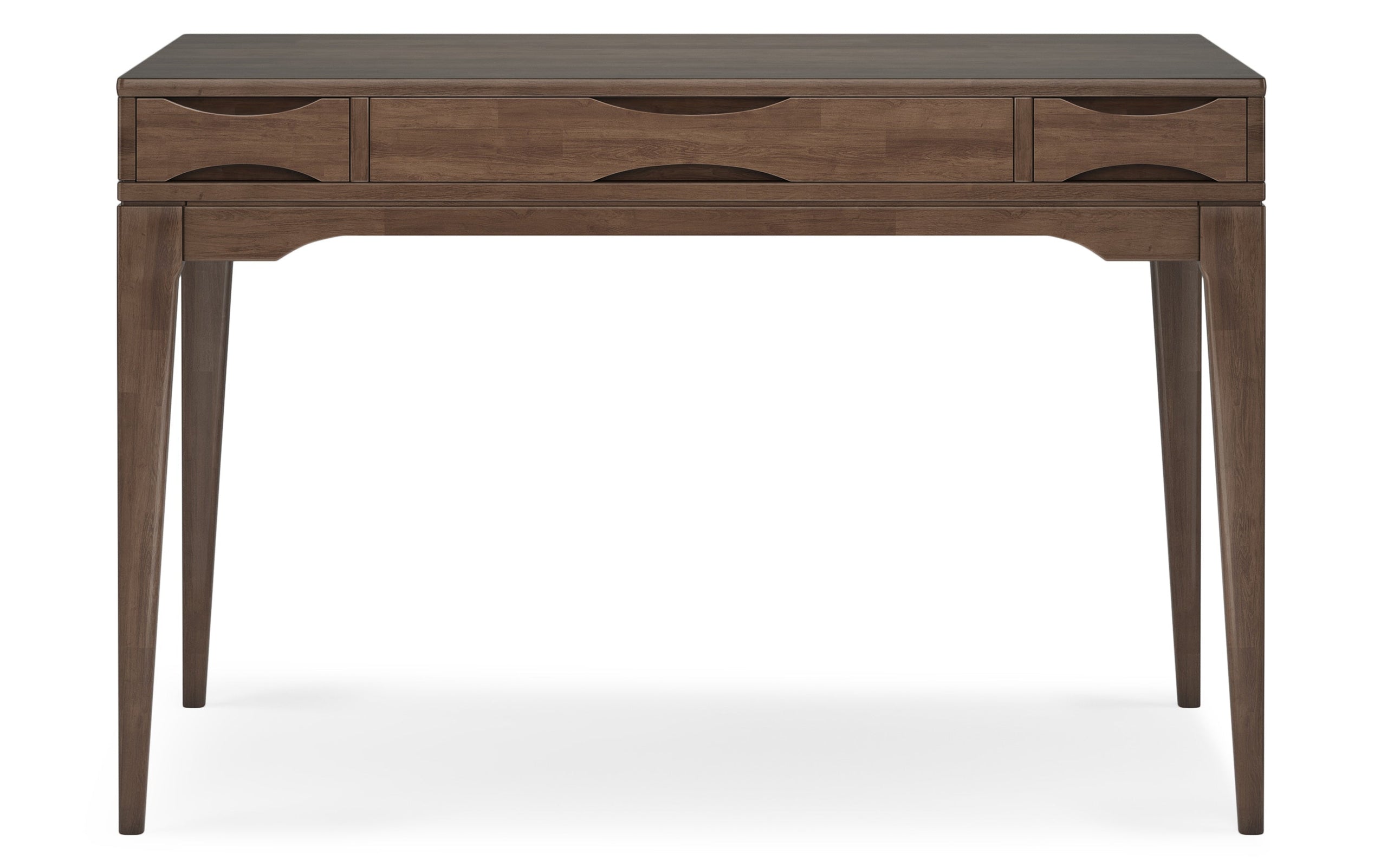 Walnut Brown | Harper 48 inch Desk and 24 inch Bookcase