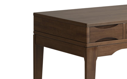 Walnut Brown | Harper 48 inch Desk and 24 inch Bookcase
