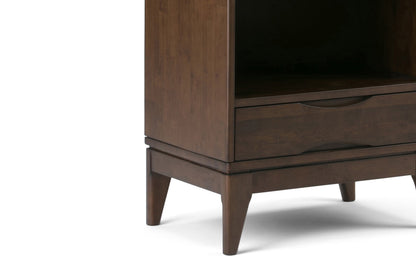 Walnut Brown | Harper 48 inch Desk and 24 inch Bookcase