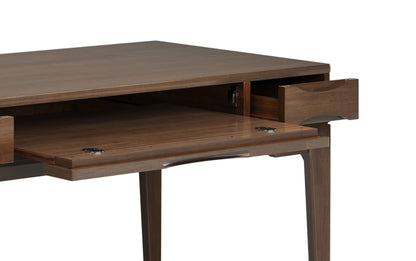 Walnut Brown | Harper 48 inch Desk and 24 inch Bookcase