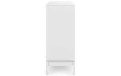 White | Harper 48W Tall Storage Cabinet with Doors and 3 Drawers Set of 2