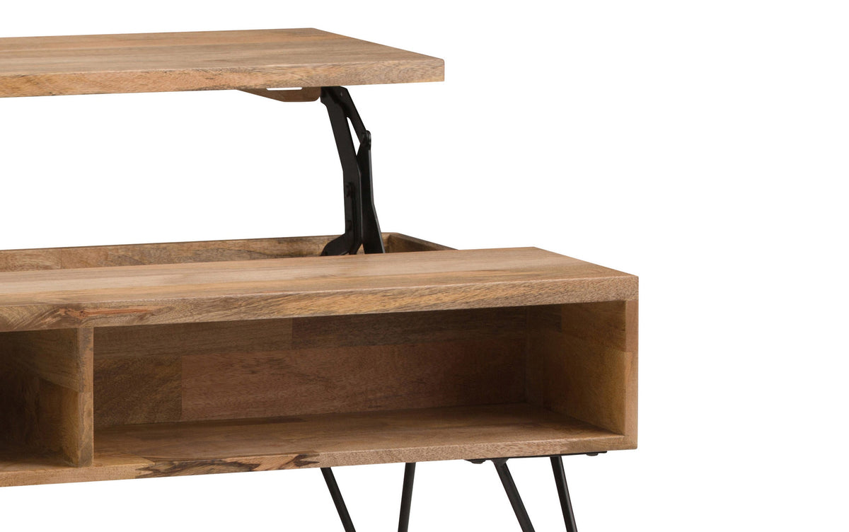 Natural | Hunter 48 inch Coffee Table with 22 inch End Tables (Set of 3)