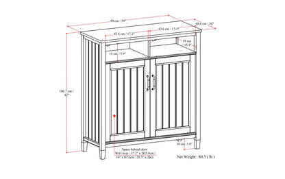 Lev 39 inch Storage Cabinet (Set of 2)