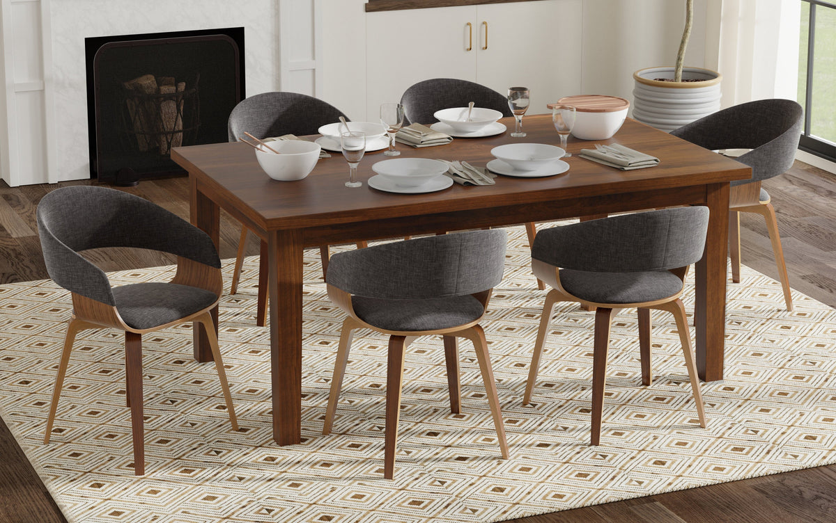 Charcoal Grey Linen Look Fabric
| Lowell / Eastwood 7 Pc Dining Set