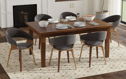 Charcoal Grey Linen Look Fabric
| Lowell / Eastwood 7 Pc Dining Set