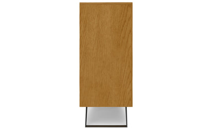 Oak Oak | Lowry 39W Tall Storage Cabinet with Doors Set of 2 in Oak