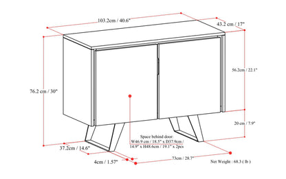 Lowry 40 inch Storage Cabinet (Set of 2)