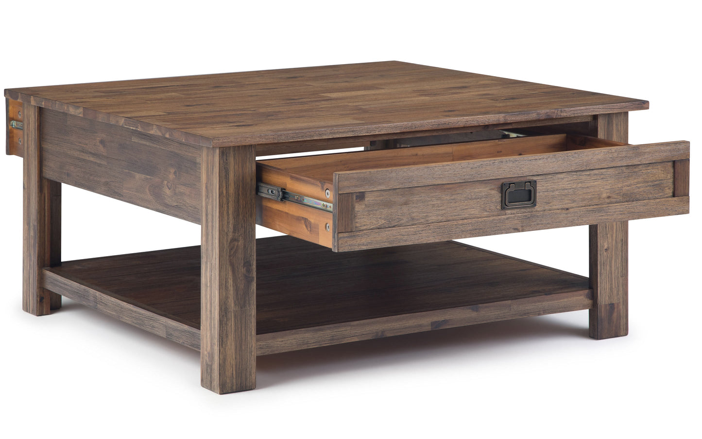 Rustic Natural Aged Brown | Monroe 38 inch Coffee Table with 22 inch End Tables (Set of 3)