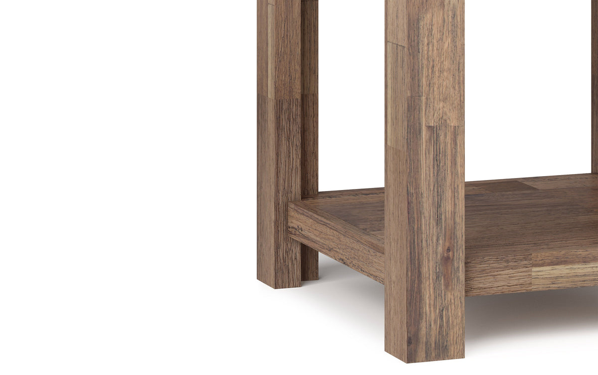 Rustic Natural Aged Brown | Monroe 22 inch End Table (Set of 2)