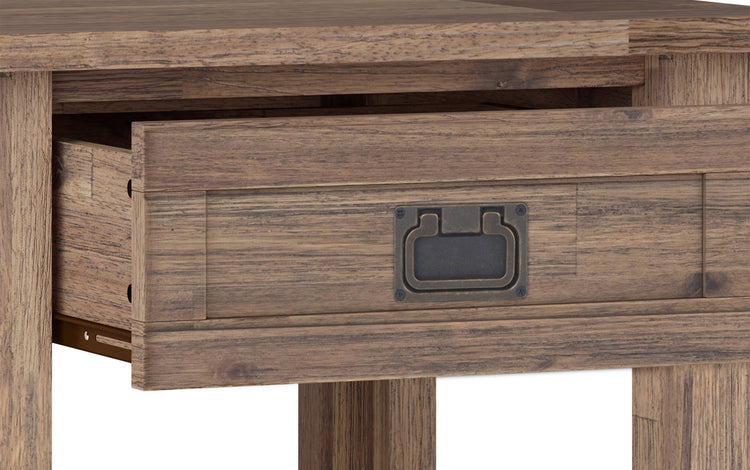 Rustic Natural Aged Brown | Monroe 22 inch End Table (Set of 2)