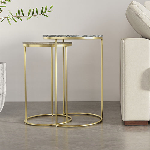 Marble and Metal Tables
