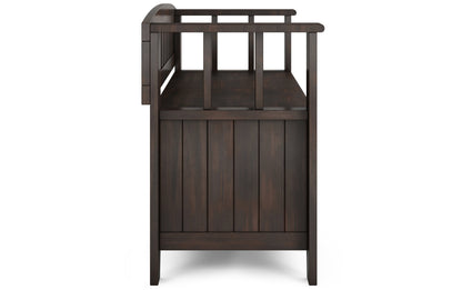 Brunette Brown | Acadian Small Entryway Storage Bench