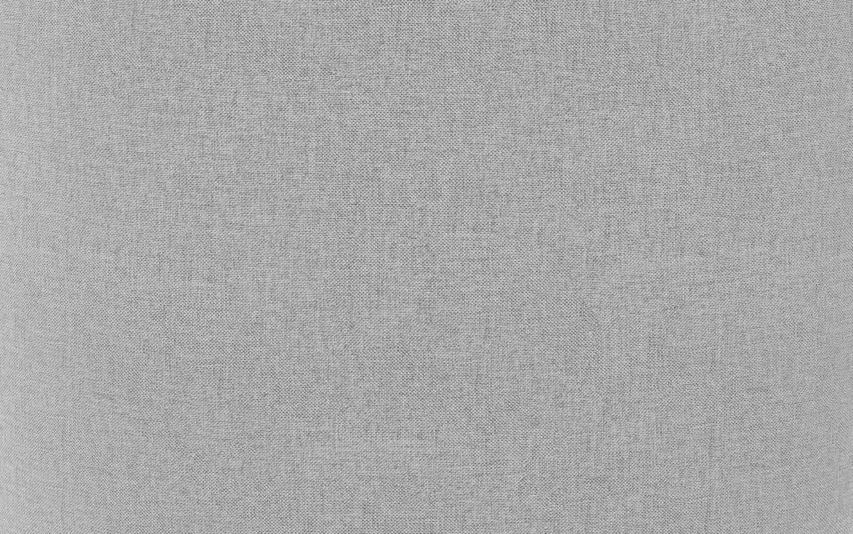 Light Grey Linen Style Fabric | Moore Small Ottoman in Linen