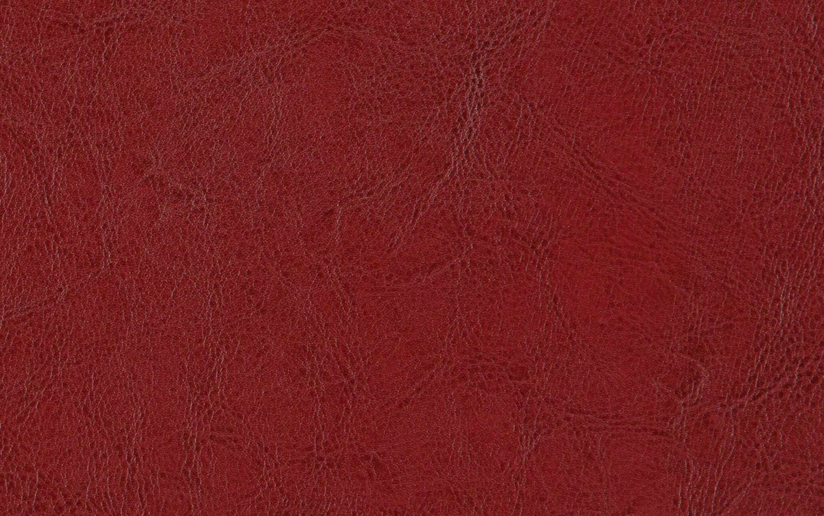 Radicchio Red Vegan Leather | Kingsley Bonded Leather Storage Ottoman