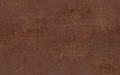 Distressed Saddle Brown Distressed Vegan Leather | Chanelle Mid Century Ottoman Bench