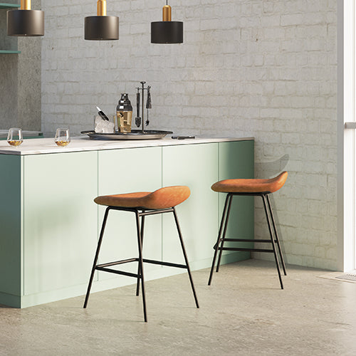 Vegan Leather Counter Stools