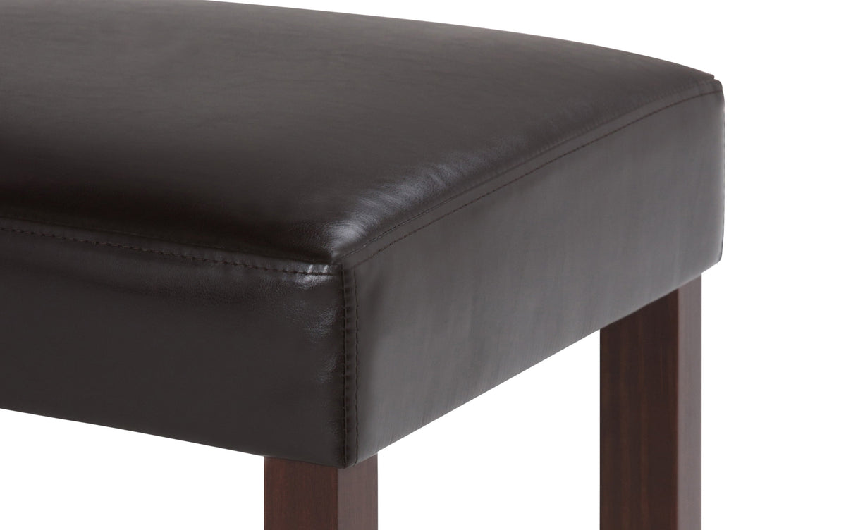 Tanners Brown Vegan Leather | Acadian 5 Piece Dining Set