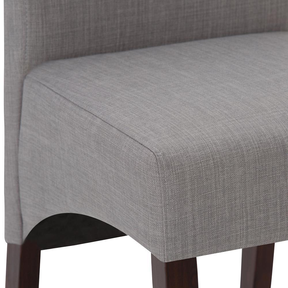 Cloud Grey Linen Style Fabric | Avalon Deluxe Parson Dining Chair (Set of 2)