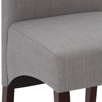 Cloud Grey Linen Style Fabric | Avalon Deluxe Parson Dining Chair (Set of 2)