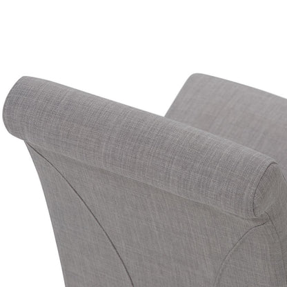 Cloud Grey Linen Style Fabric | Avalon Deluxe Parson Dining Chair (Set of 2)