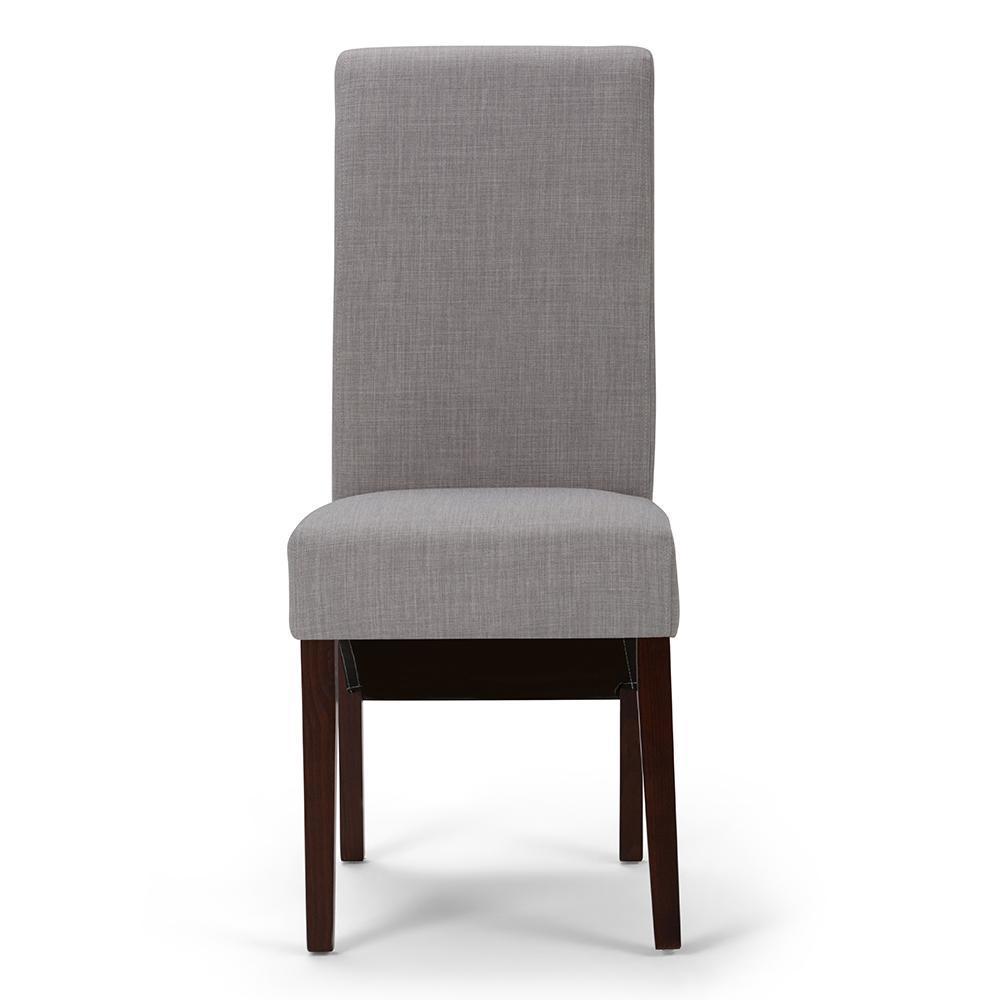 Cloud Grey Linen Style Fabric | Avalon Deluxe Parson Dining Chair (Set of 2)