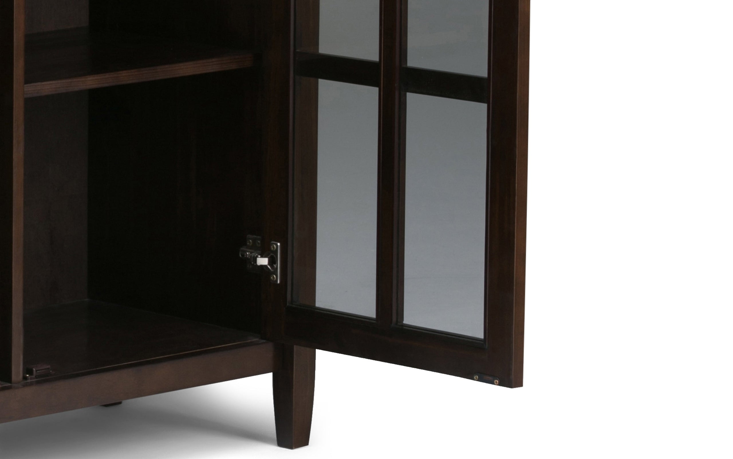 Brunette Brown | Warm Shaker 44-inch Storage Bench and 39-inch Cabinet
