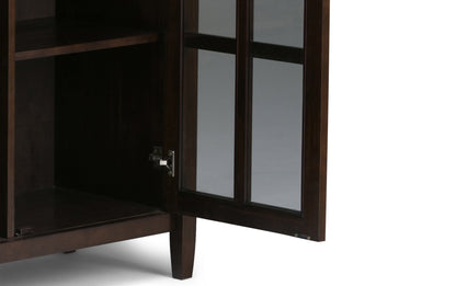 Brunette Brown | Warm Shaker 44-inch Storage Bench and 39-inch Cabinet