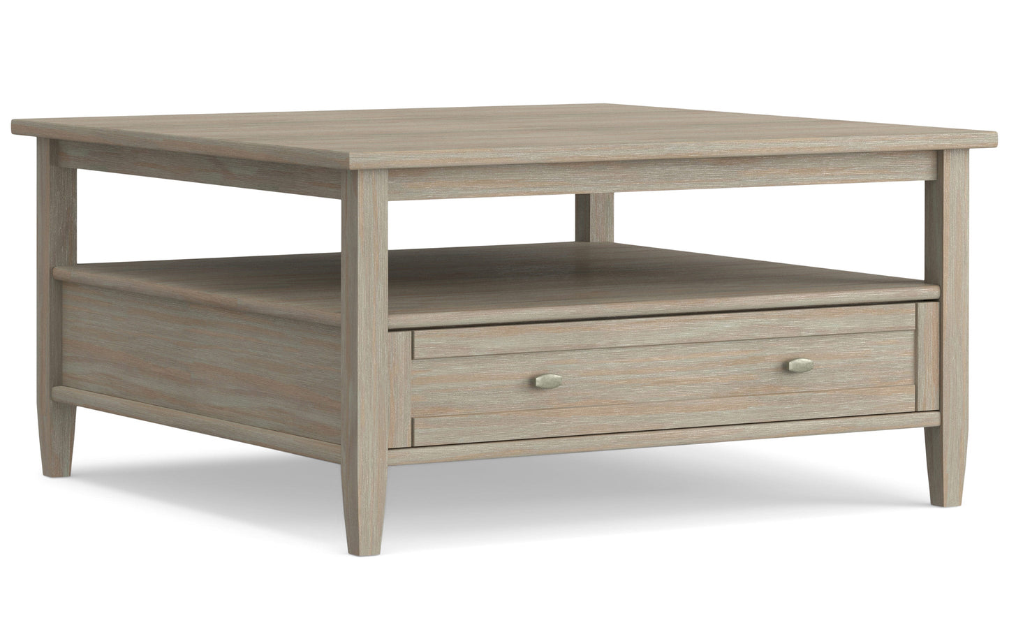 Distressed Grey | Warm Shaker 36 inch Coffee Table with 20 inch End Tables (Set of 3)