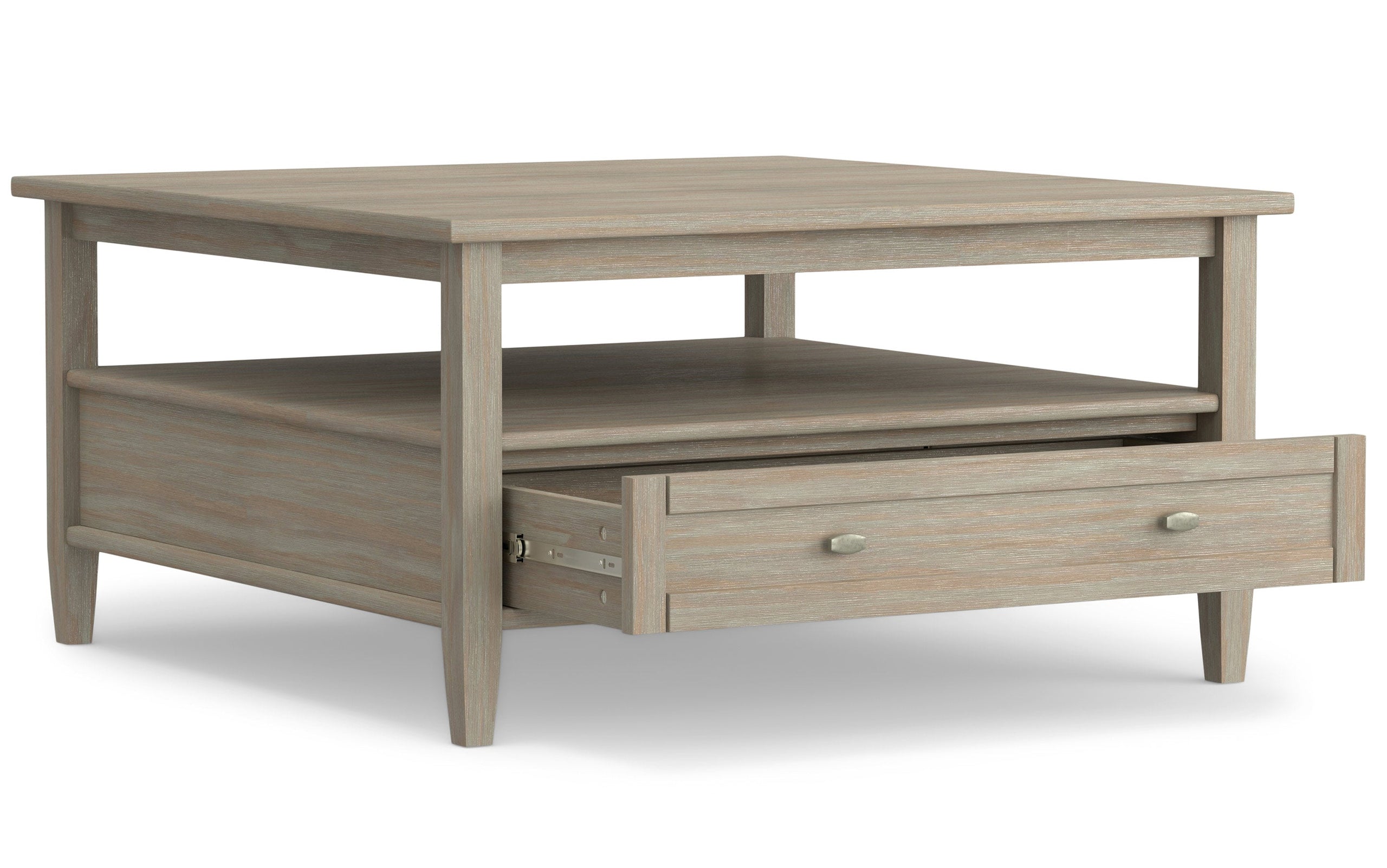 Distressed Grey | Warm Shaker 36 inch Coffee Table with 20 inch End Tables (Set of 3)