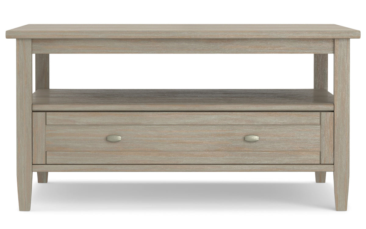 Distressed Grey | Warm Shaker 36 inch Coffee Table with 20 inch End Tables (Set of 3)