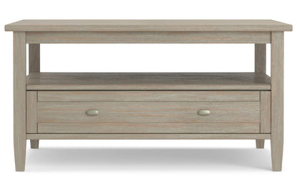 Distressed Grey | Warm Shaker 36 inch Coffee Table with 20 inch End Tables (Set of 3)